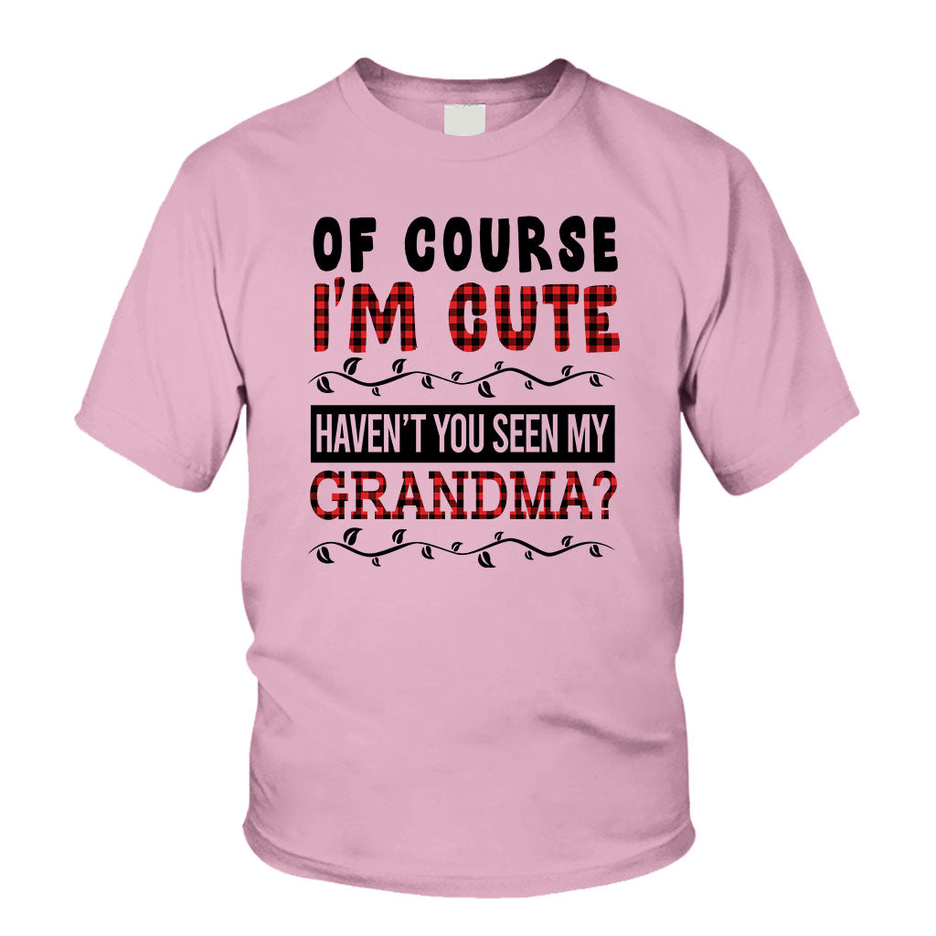 Of Course I'm Cute - Personalized Grandpa T-shirt And Hoodie