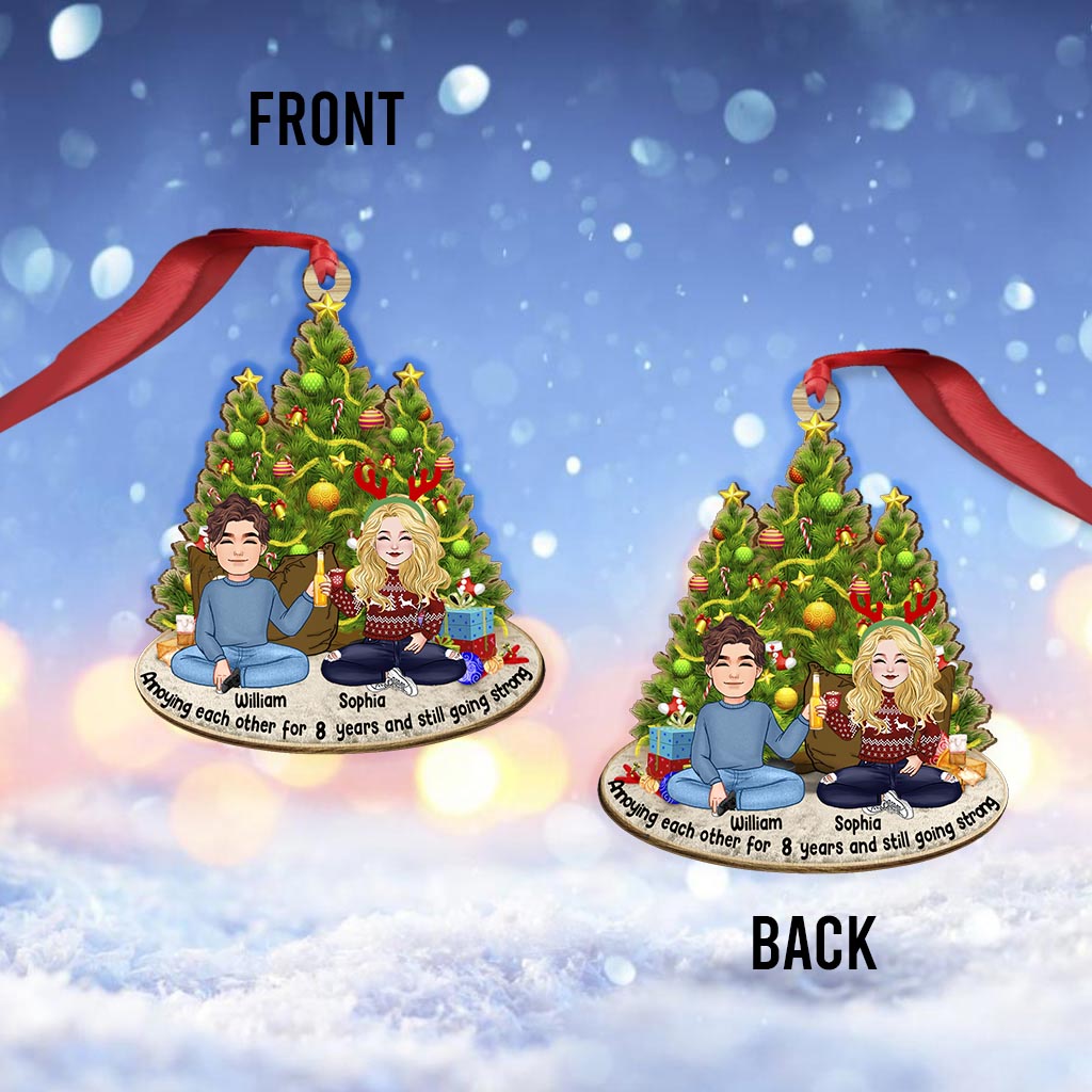 Annoying Each Other - Personalized Couple Ornament