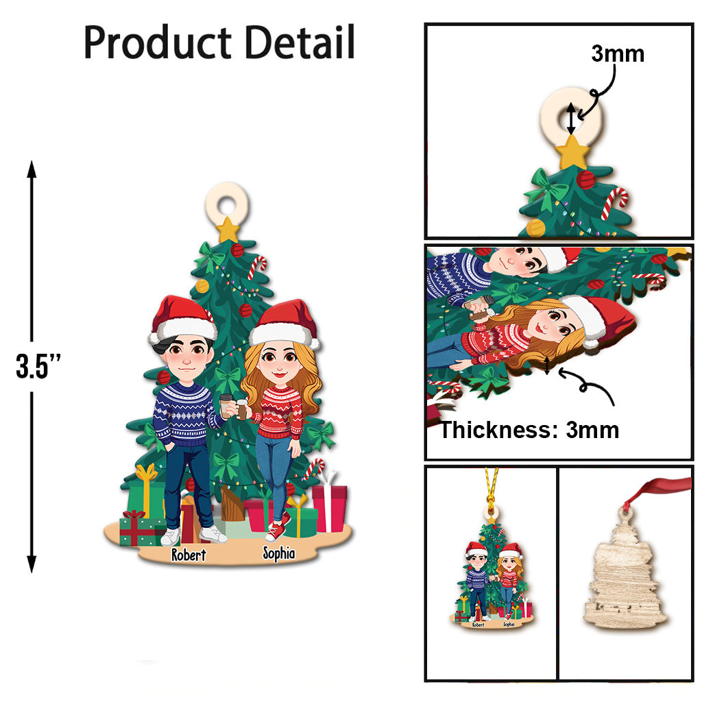 All I Want For Chrismas Is You - Personalized Couple Ornament