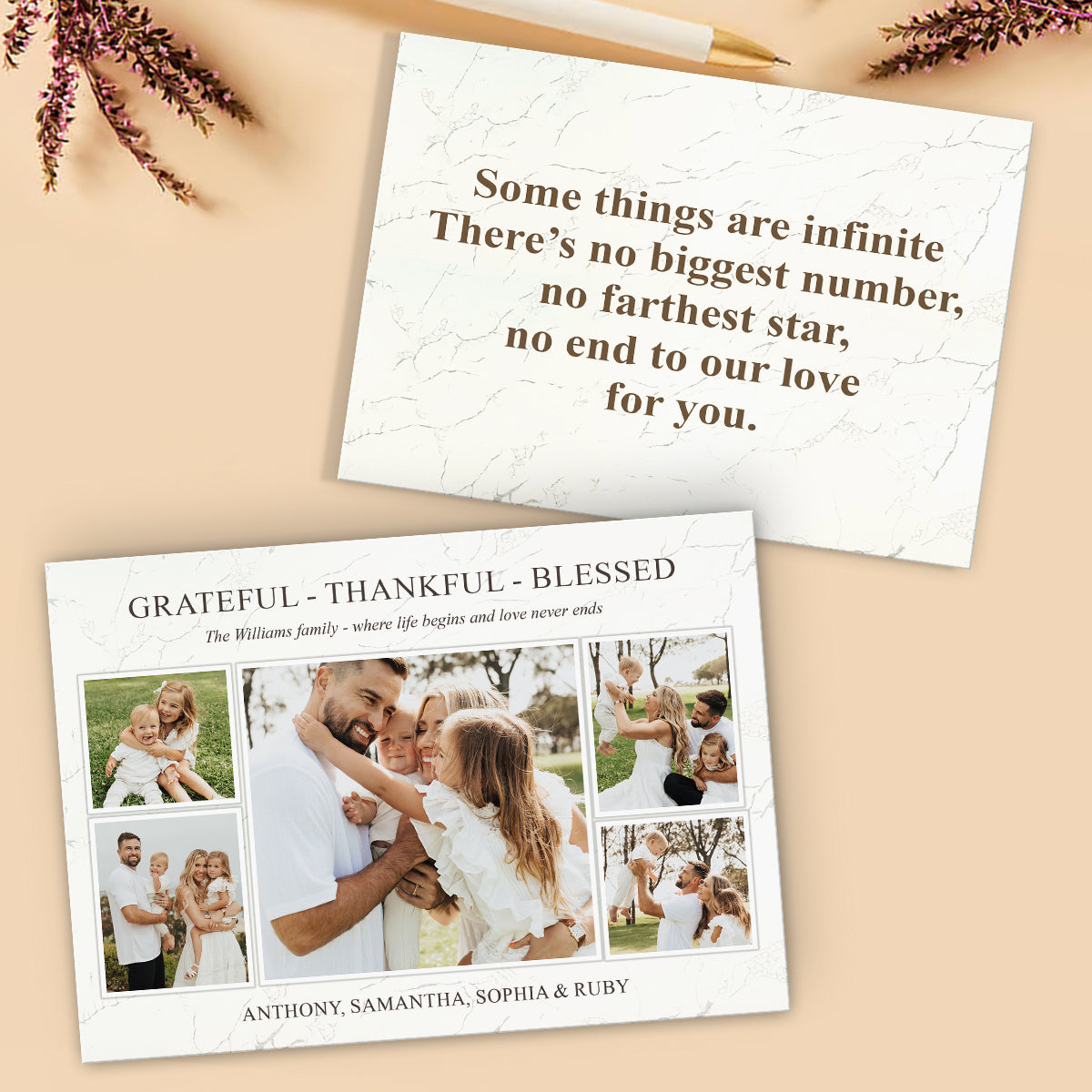 Forever Love - Personalized Greeting Card