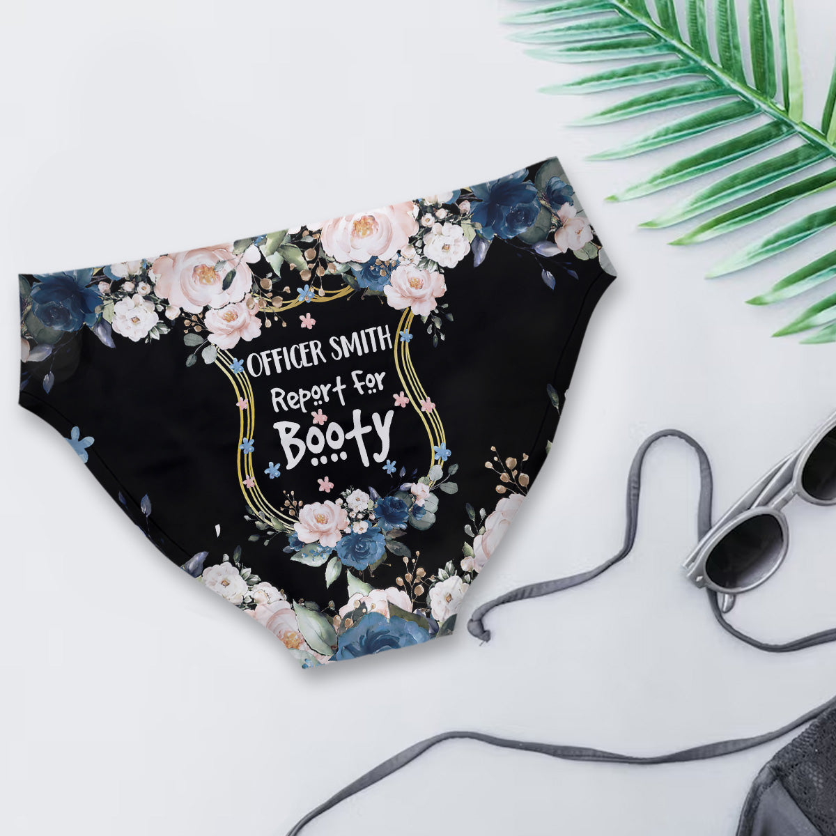 Officer Report For Booty - Personalized Police Officer Women Briefs