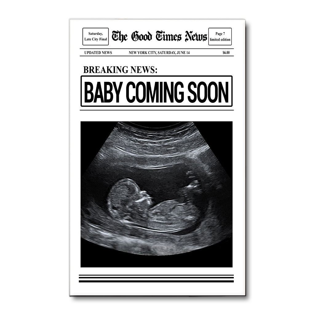 Baby Coming Soon - Personalized Mother Canvas And Poster