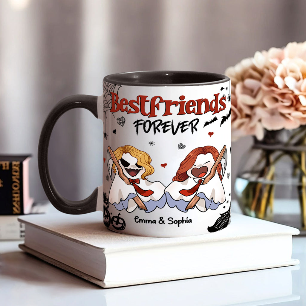 Bestfriend Forever - Personalized Bestie Accent Mug