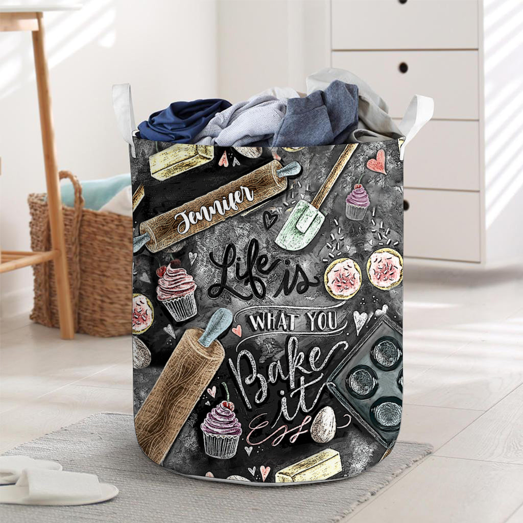 Life Is What You Bake It - Personalized Baking Storage Basket