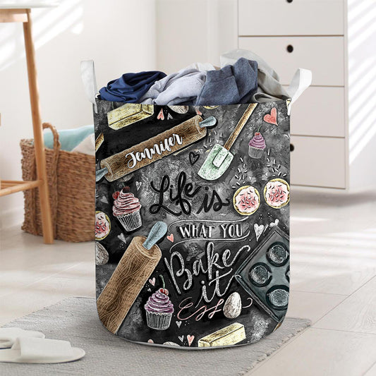 Life Is What You Bake It - Personalized Baking Storage Basket