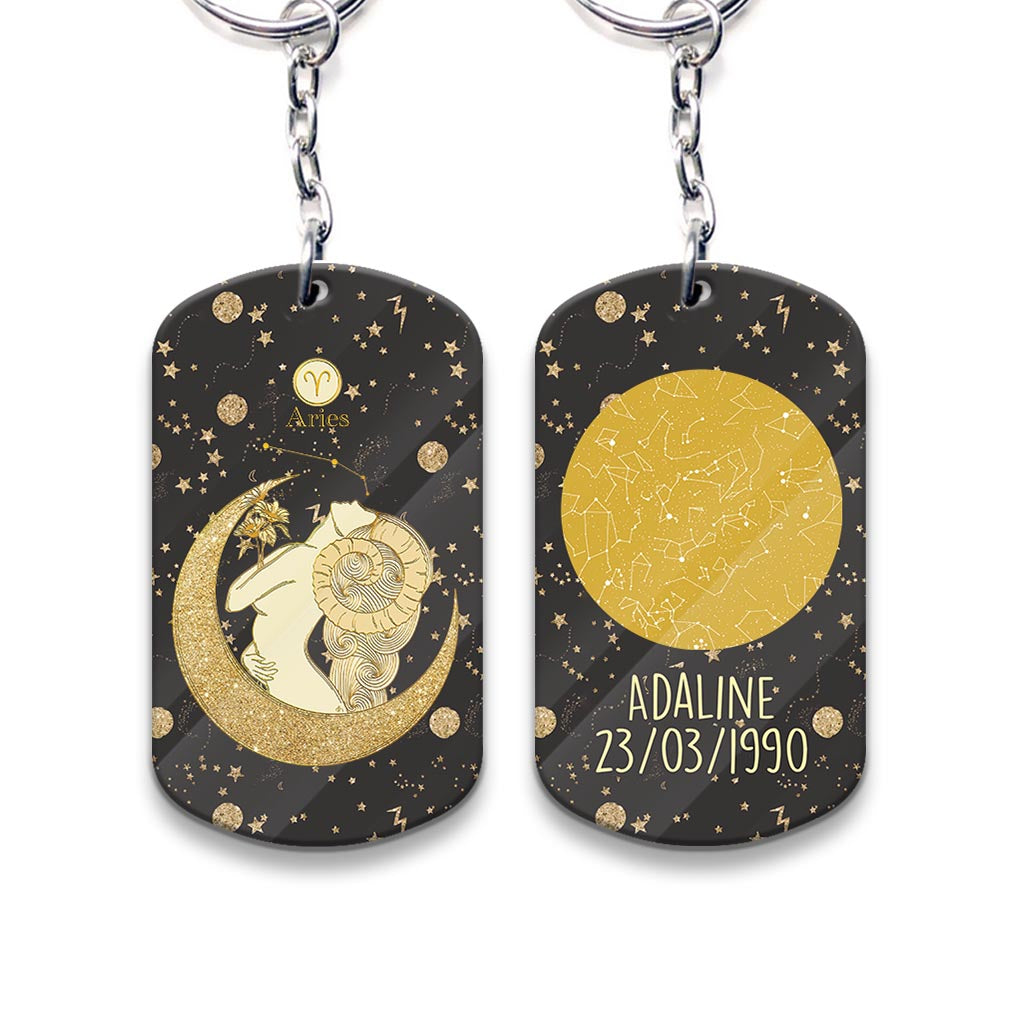Zodiac Sign - Personalized Horoscope Keychain