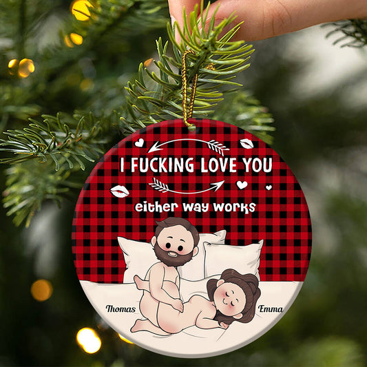I Love You - Personalized Couple Ornament