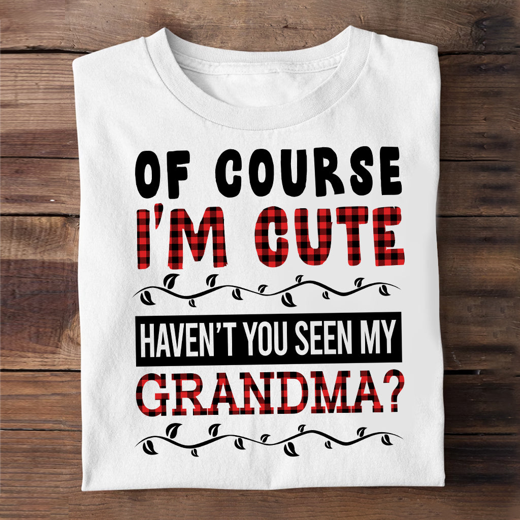 Of Course I'm Cute - Personalized Grandpa T-shirt And Hoodie