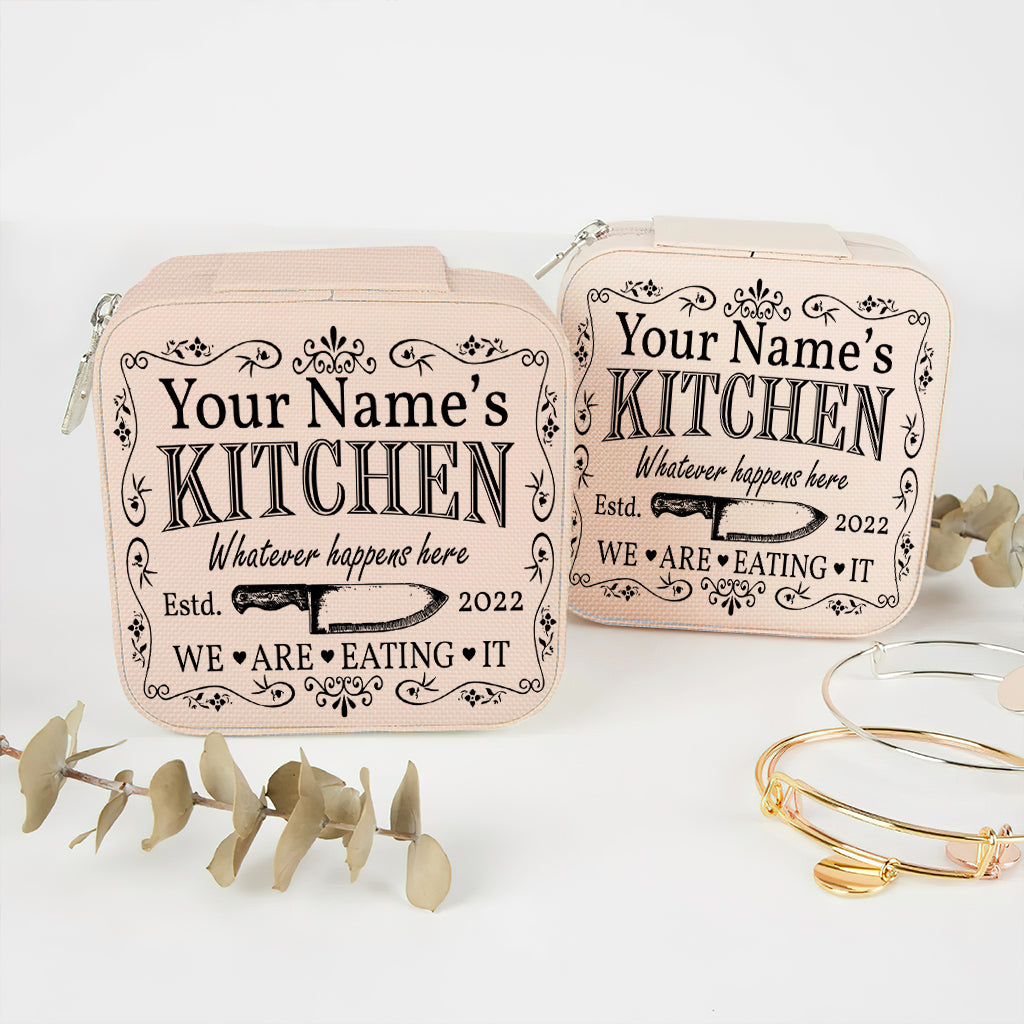 Whatever Happens Here We're Eating It - Personalized Cooking Jewelry Box
