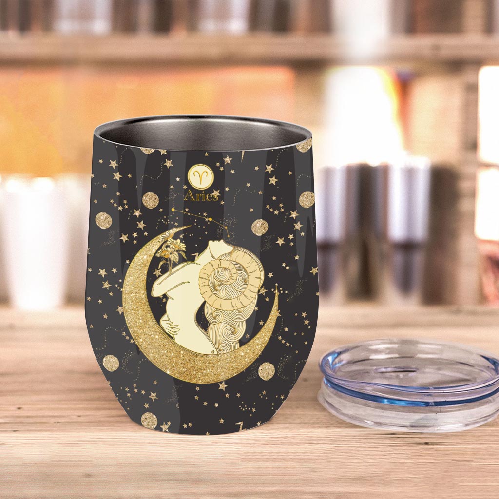 Zodiac Sign - Personalized Horoscope Wine Tumbler