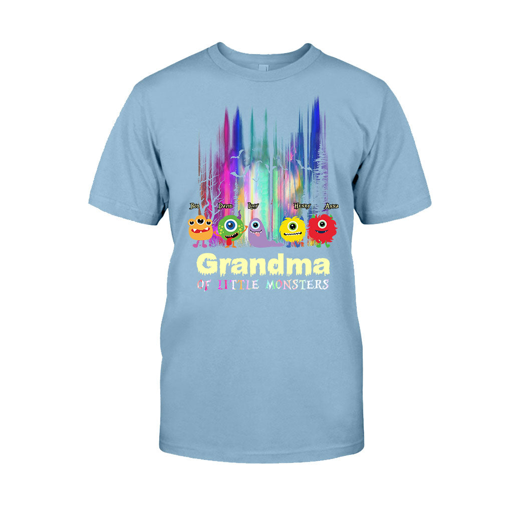 Grandma Of Little Monsters - Personalized Grandma T-shirt And Hoodie