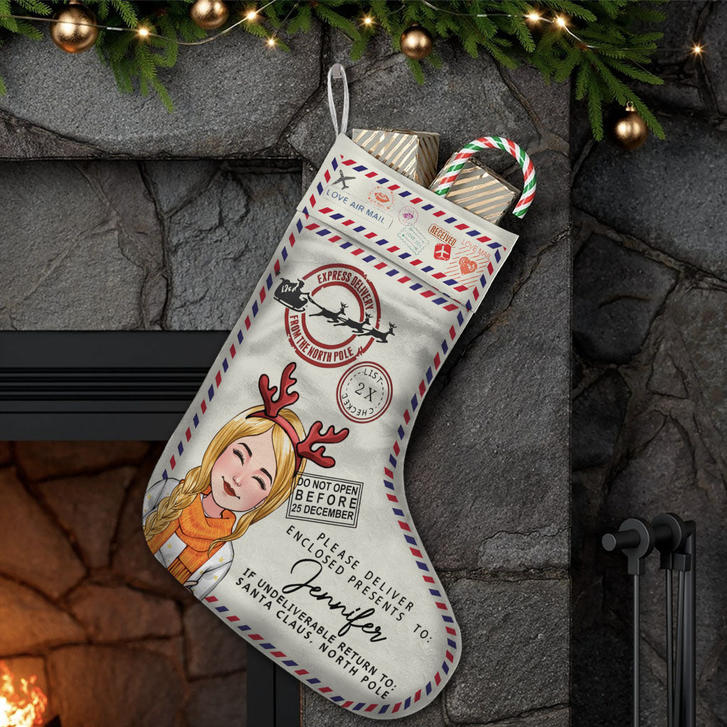 North Pole Express Santa Delivery - Personalized Family Christmas Stockings