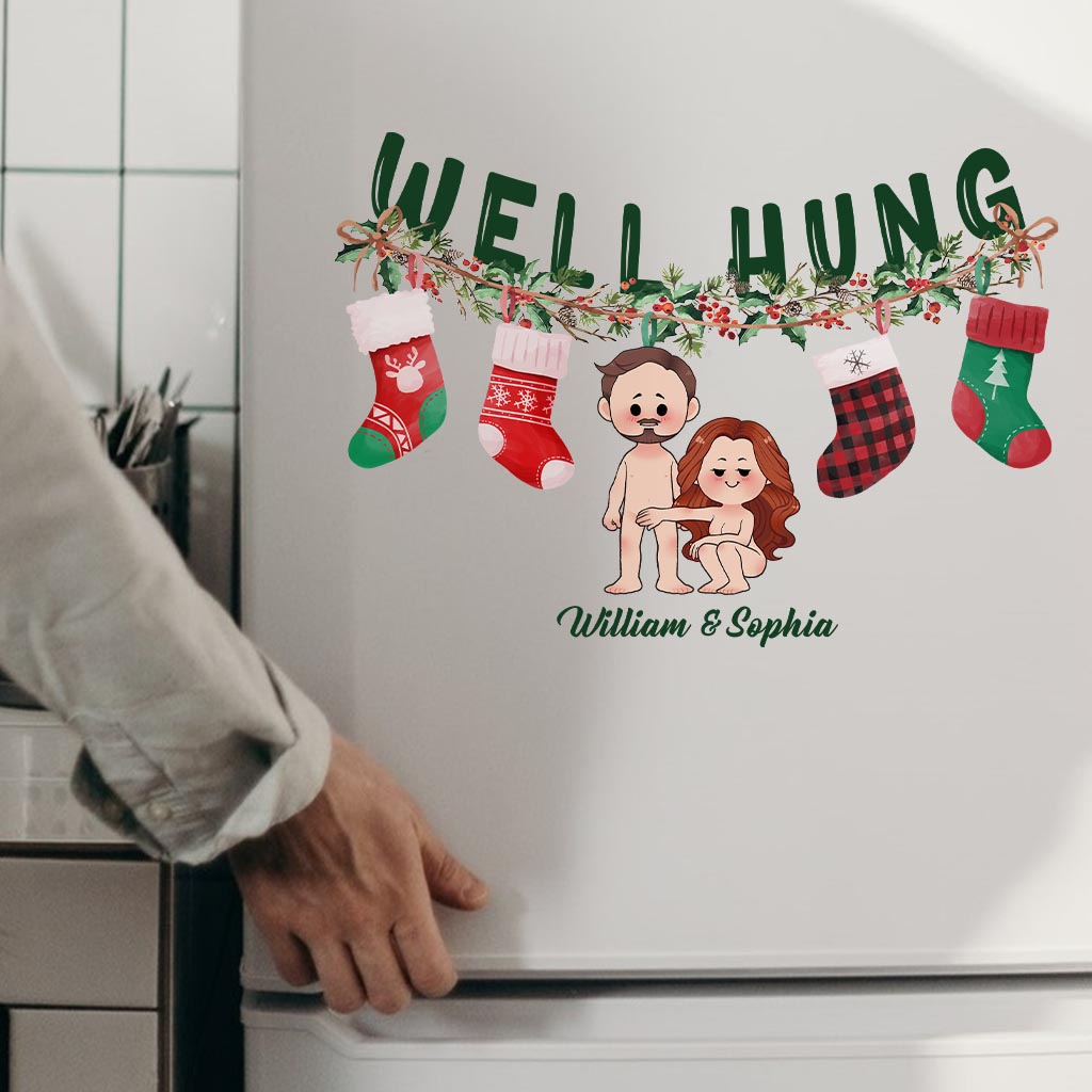 Well Hung - Personalized Couple Decal Die Cut