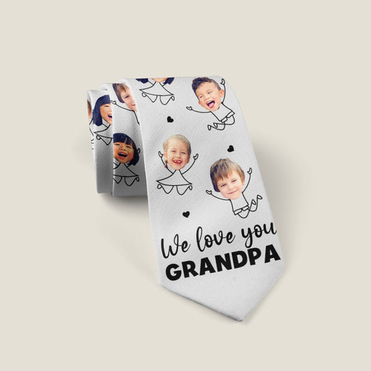 We Love You Dad - Gift for dad, grandpa, uncle, brother, husband - Personalized Necktie