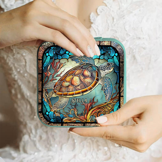 Love Turtles - Personalized Turtle Jewelry Box