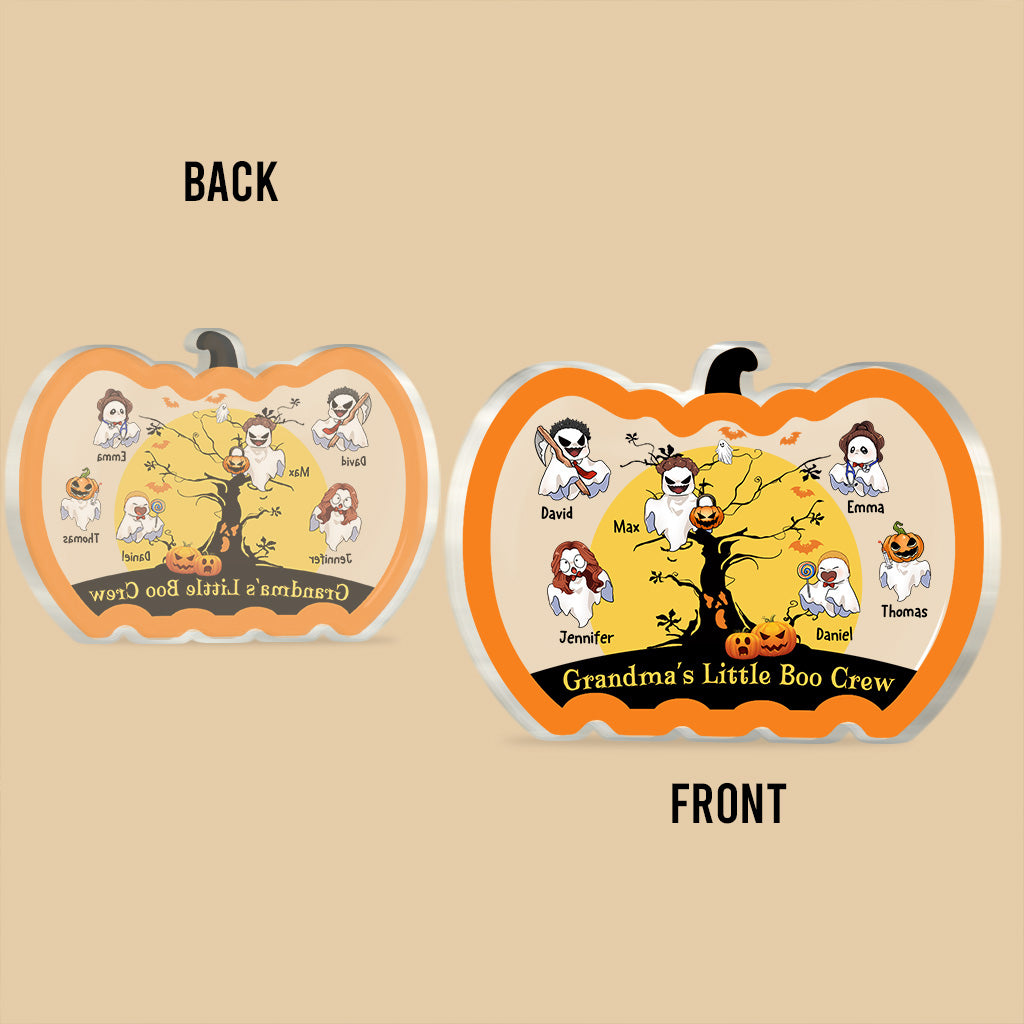 Grandma's Little Boo Crew - Personalized Grandma Custom Shaped Acrylic Plaque