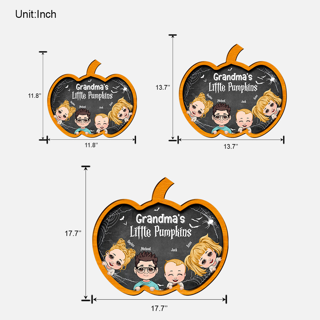 Grandma’s Little Pumpkins - Personalized Grandma Wood Sign