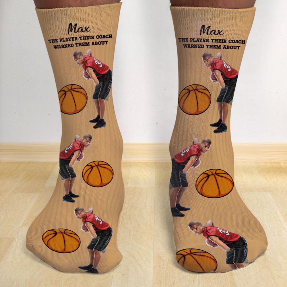 Their Coach Warned - Personalized Basketball Socks