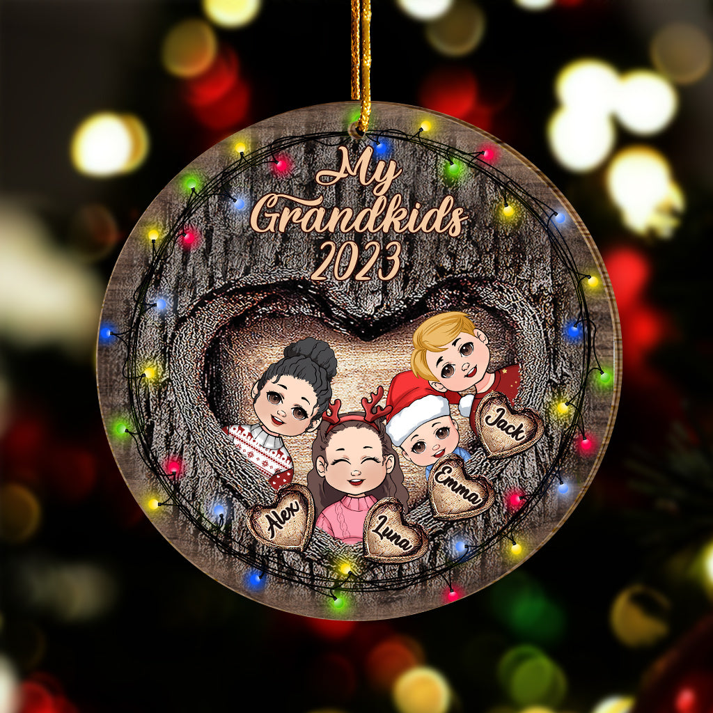 My Grandkids - Personalized Grandma Ornament