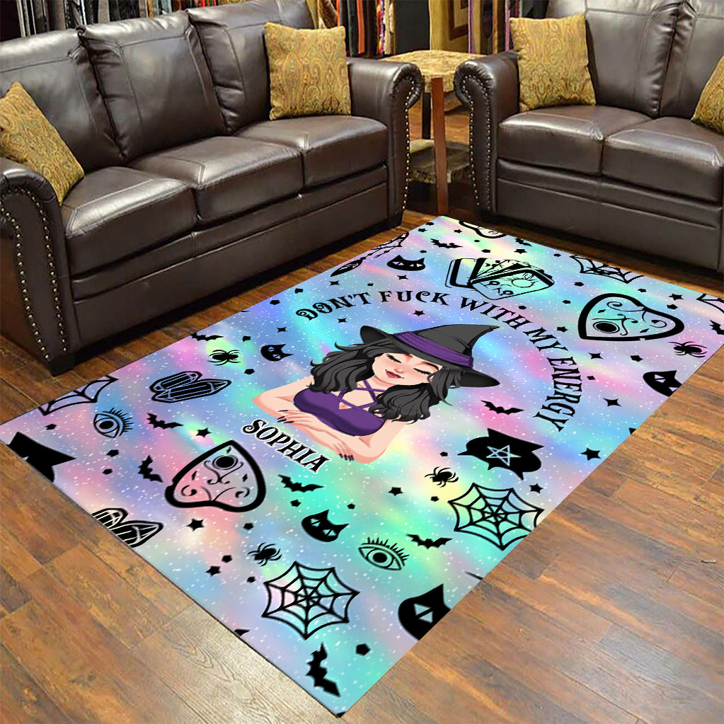 Don't F With My Energy - Personalized Witch Rug