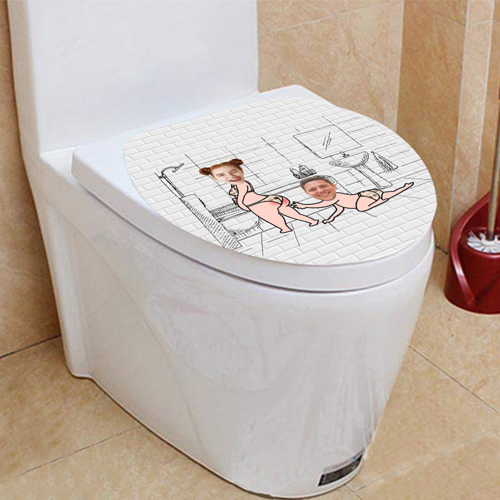 I Just Want To Touch - Personalized Couple Bathroom Curtain & Mats Set