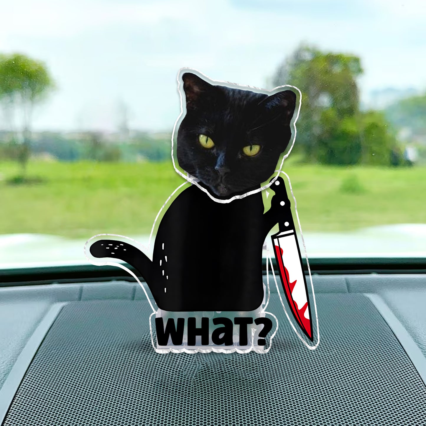 What Cool Black Cat - Black Cat gift for cat lover - Personalized Custom Shaking Head