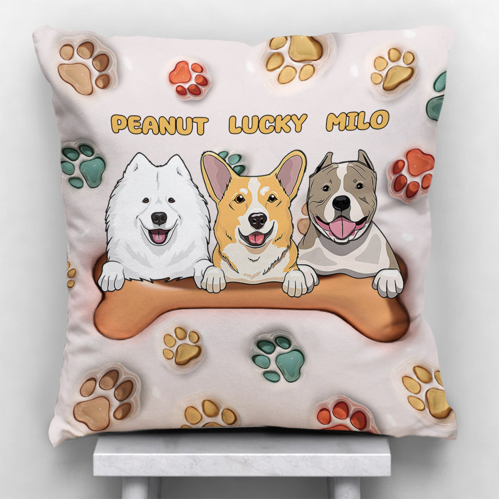 Best Dog Mom Ever - Personalized Dog Throw Pillow