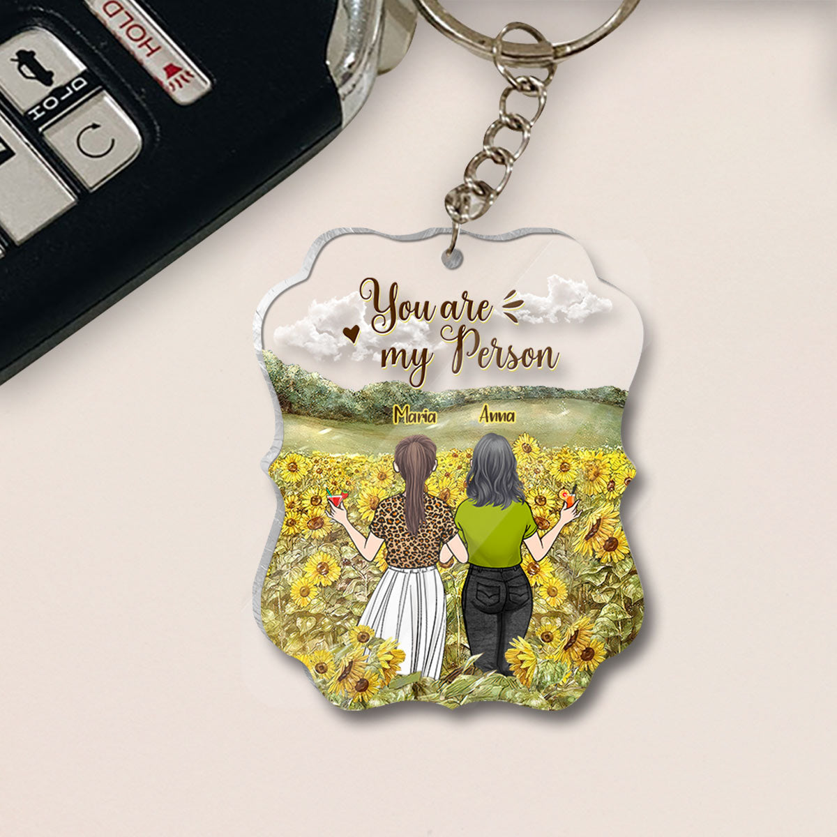 Bestie Forever - Bestie gift for sister - Personalized Keychain