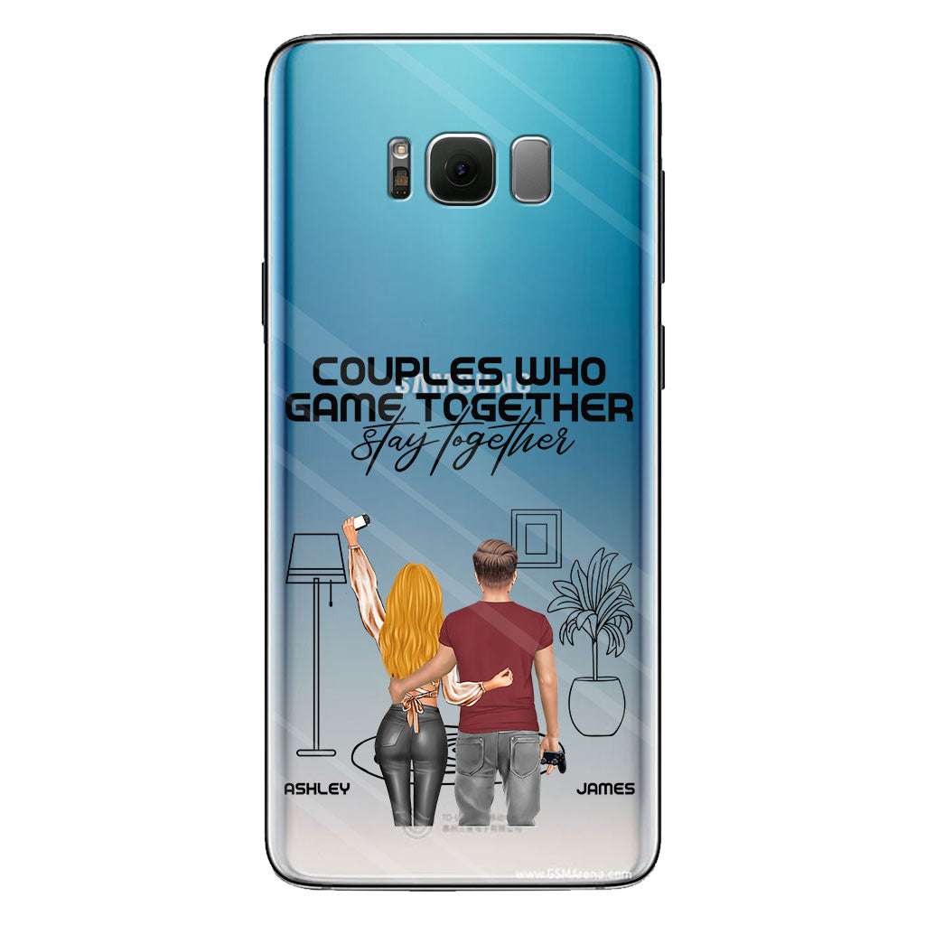 Couples Who Game Together Stay Together - Personalized Video Game Clear Phone Case