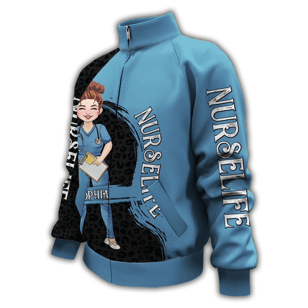 The Nurse Life - Personalized Nurse Zip Jacket