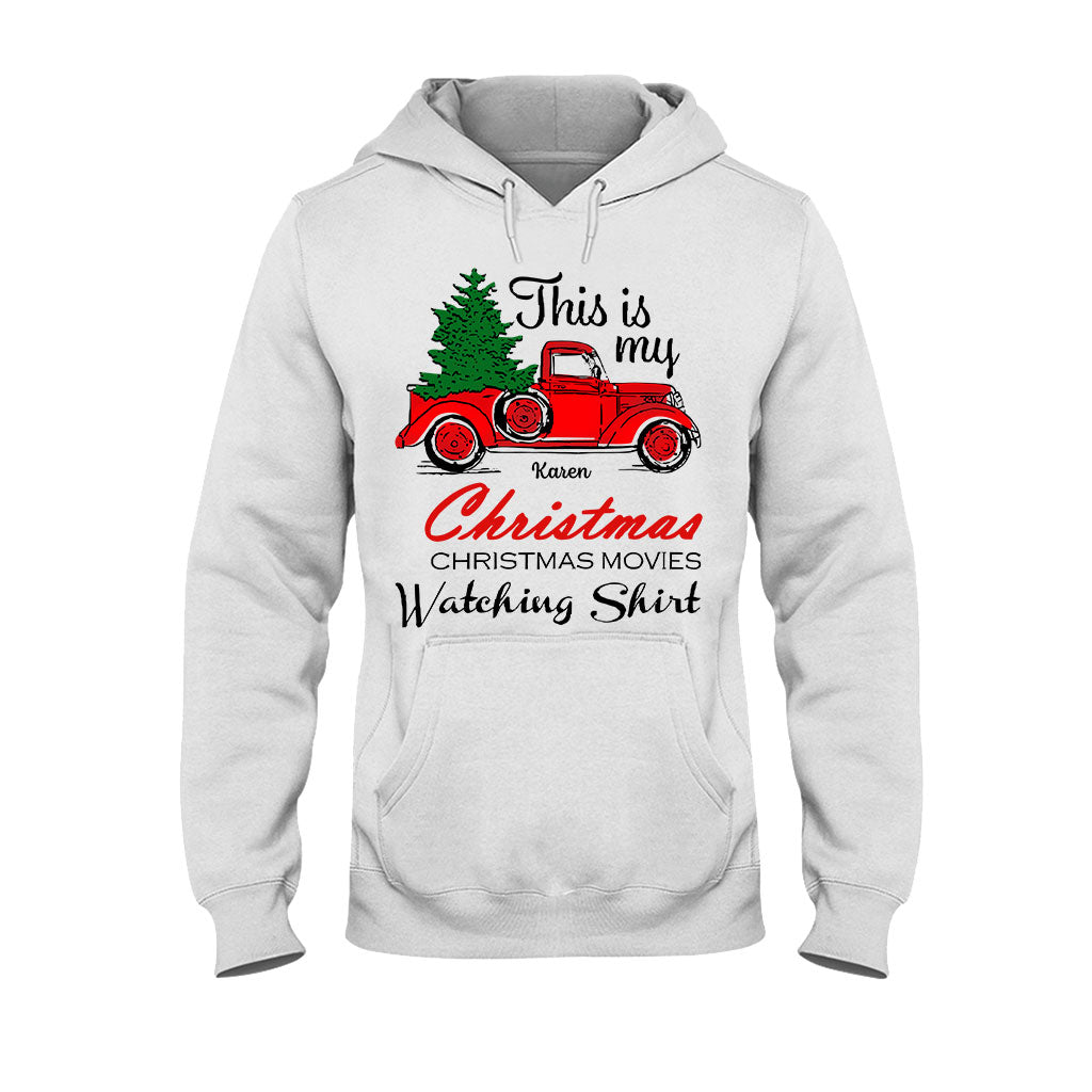 This Is My Christmas Movie Watching Shirt - Personalized Christmas T-shirt And Hoodie