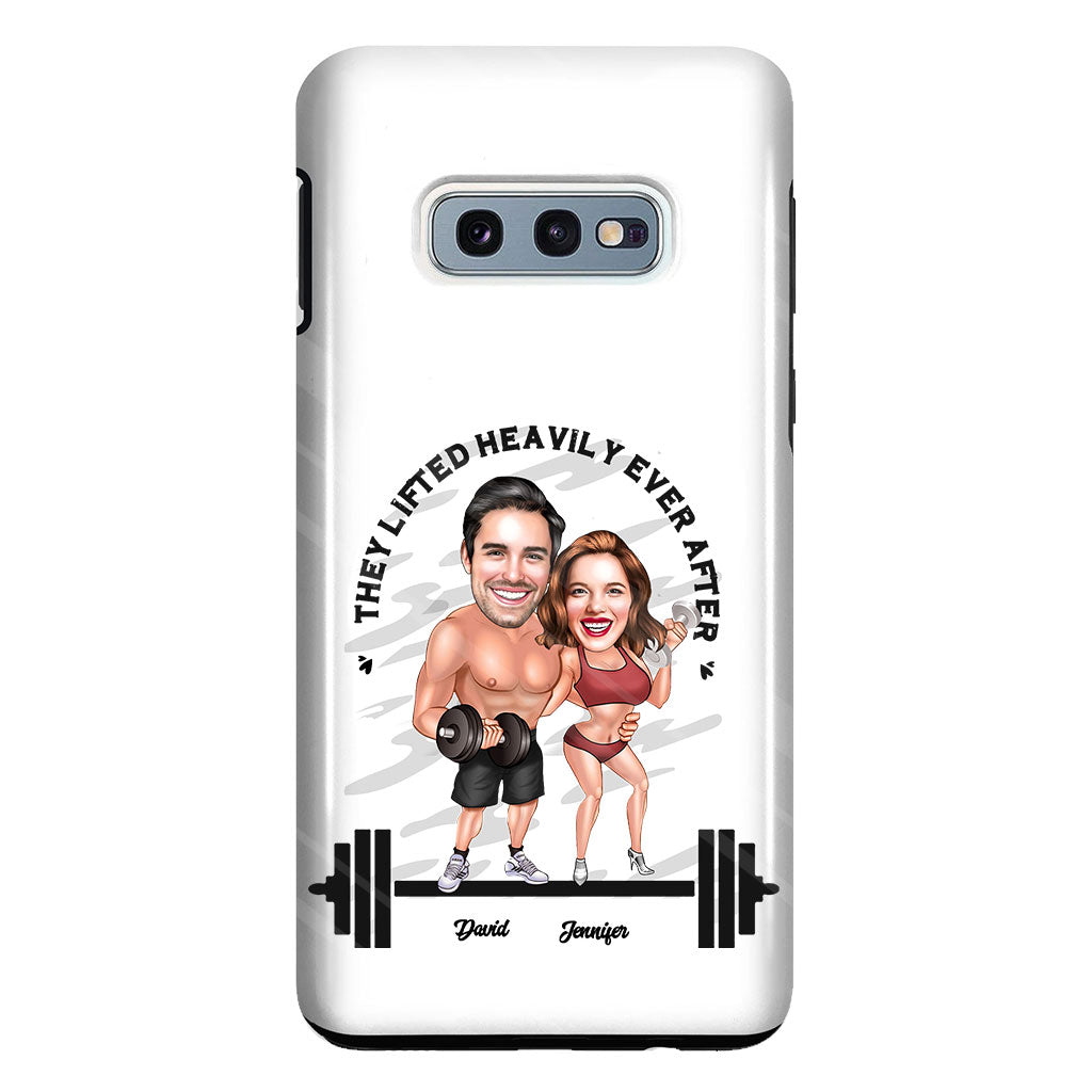 They Lifted Heavily Ever After - Personalized Fitness Clear Phone Case