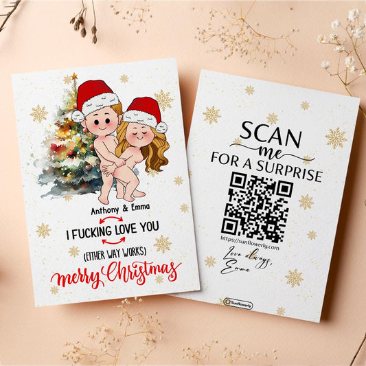 I Love You Either Way Works - Personalized QR Greeting Card