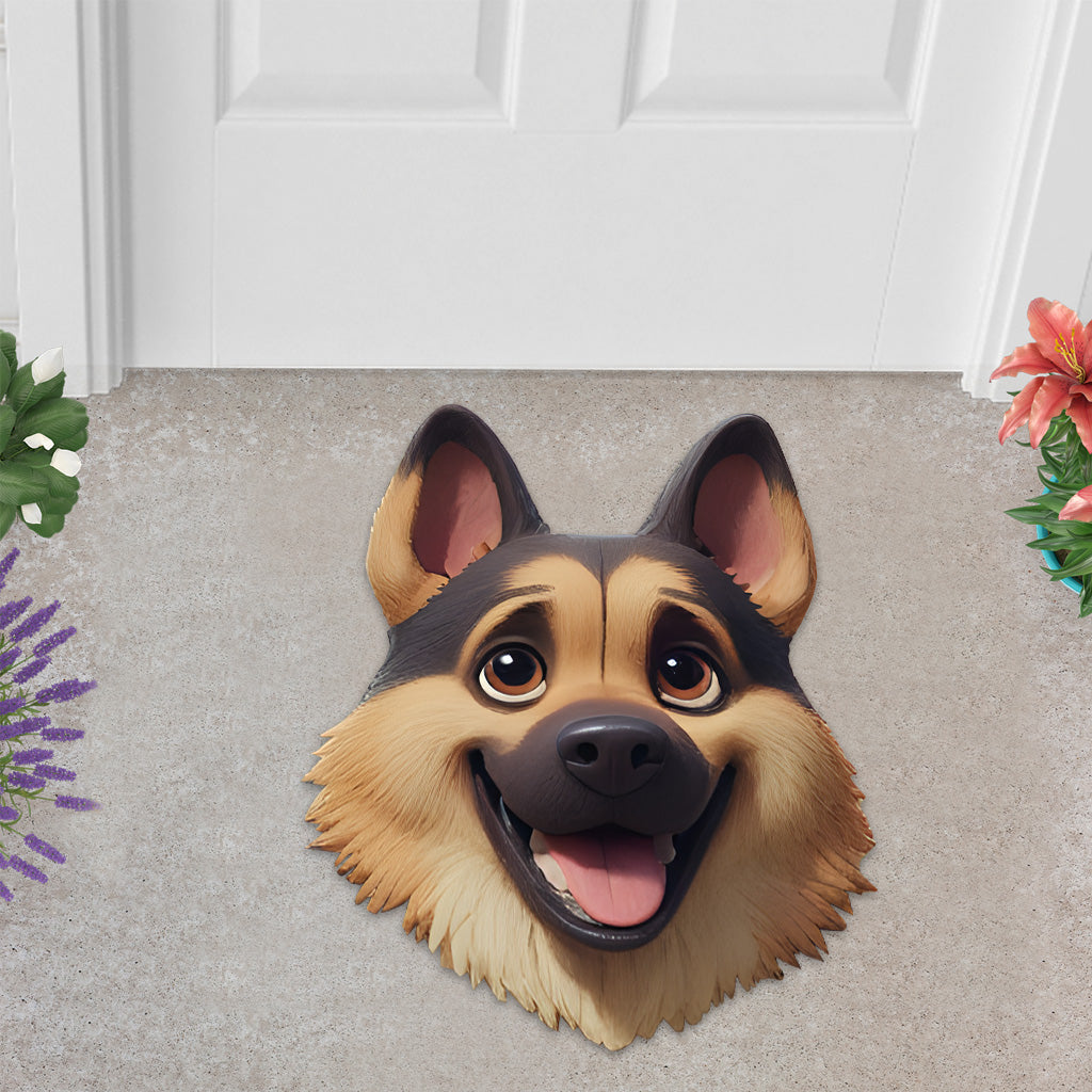 Cute Pet Mat - Personalized Dog Shaped Doormat