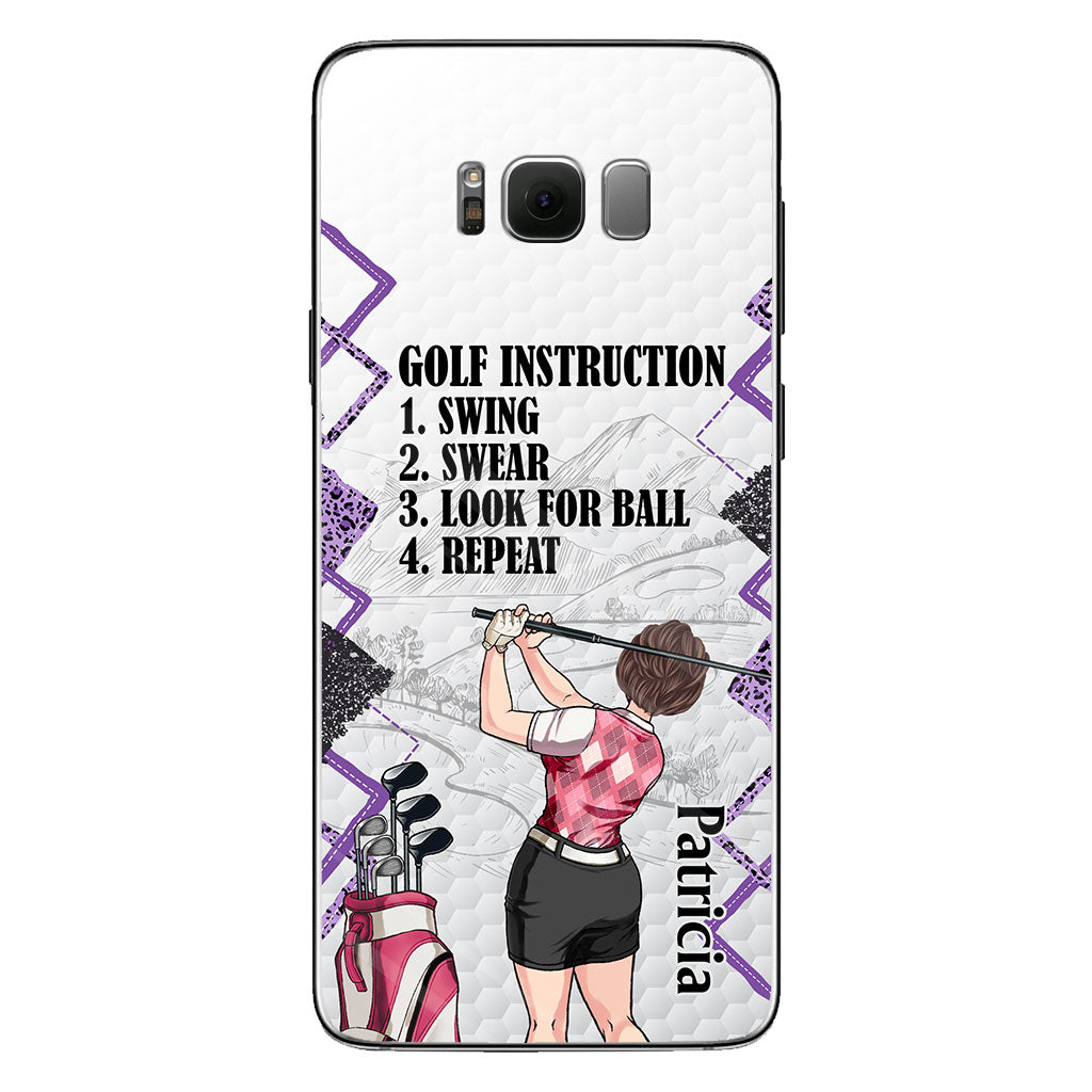 Just A Girl - Golf gift for her, wife, mom, grandma, girlfriend - Personalized Phone Case