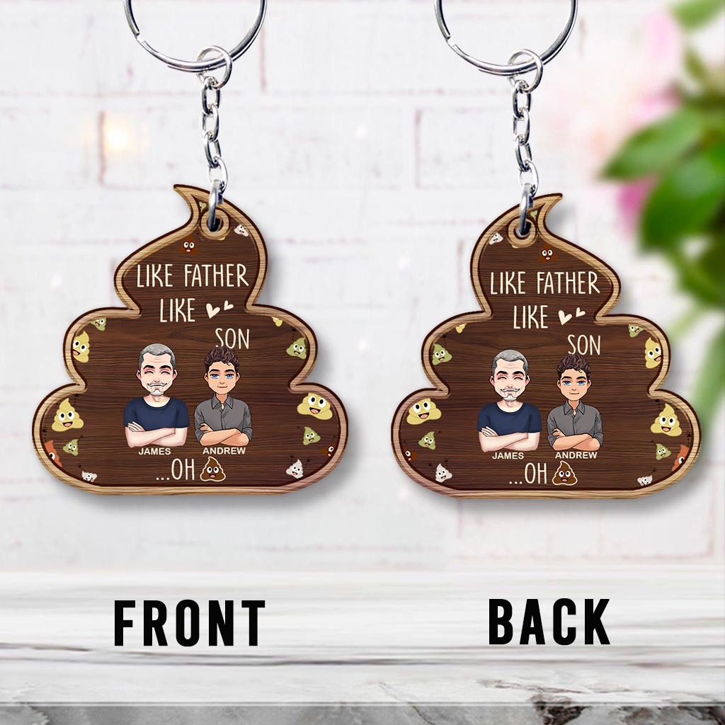 Like Father Like Daughter - Personalized Father Keychain