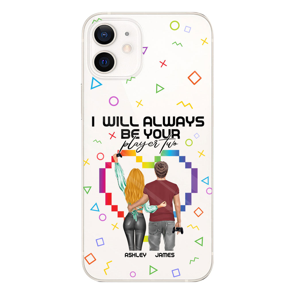 I Will Always Be Your Player Two - Personalized Video Game Clear Phone Case