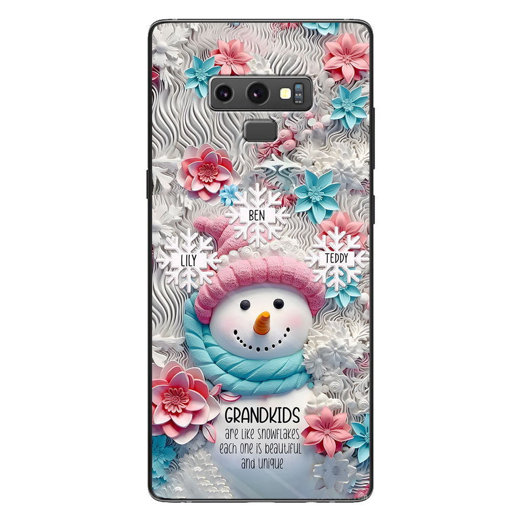 Grandkids Are Like Snowflakes - Gift for grandma - Personalized Phone Case