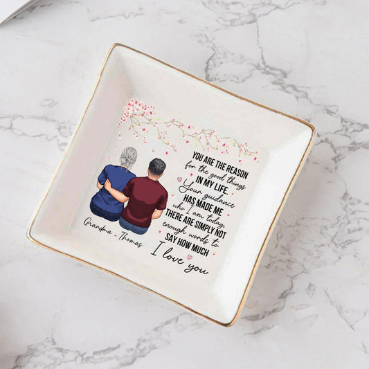 You Are The Reason - Gift for mom, grandma - Personalized Jewelry Dish