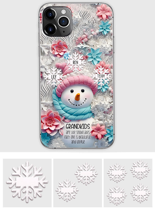Grandkids Are Like Snowflakes - Gift for grandma - Personalized Phone Case
