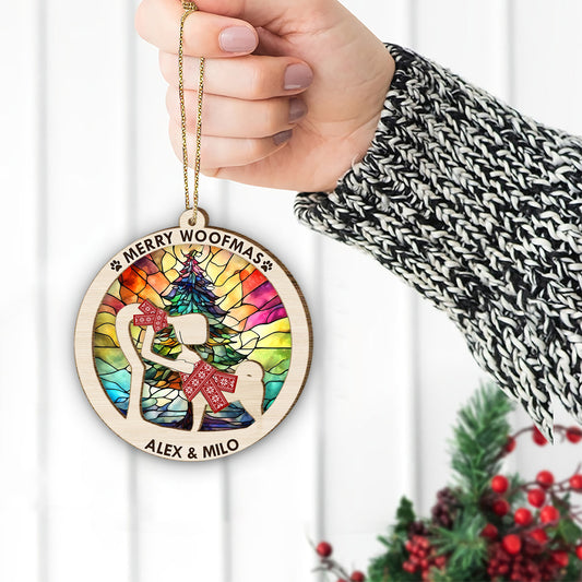 All I Want For Christmas Is You - Gift for dog lovers - Personalized 2 Layered Piece Ornament