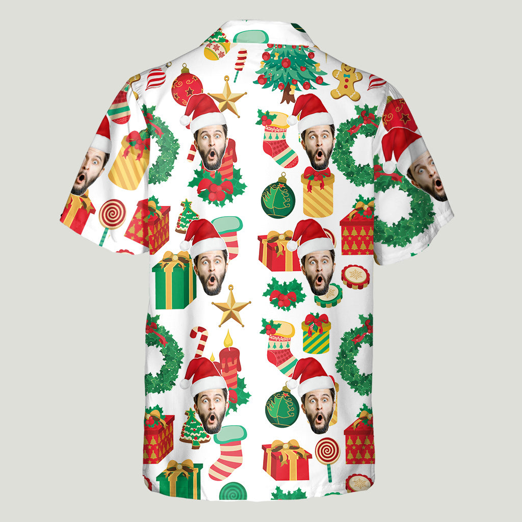 Custom Face Christmas - Personalized Hawaiian Shirt