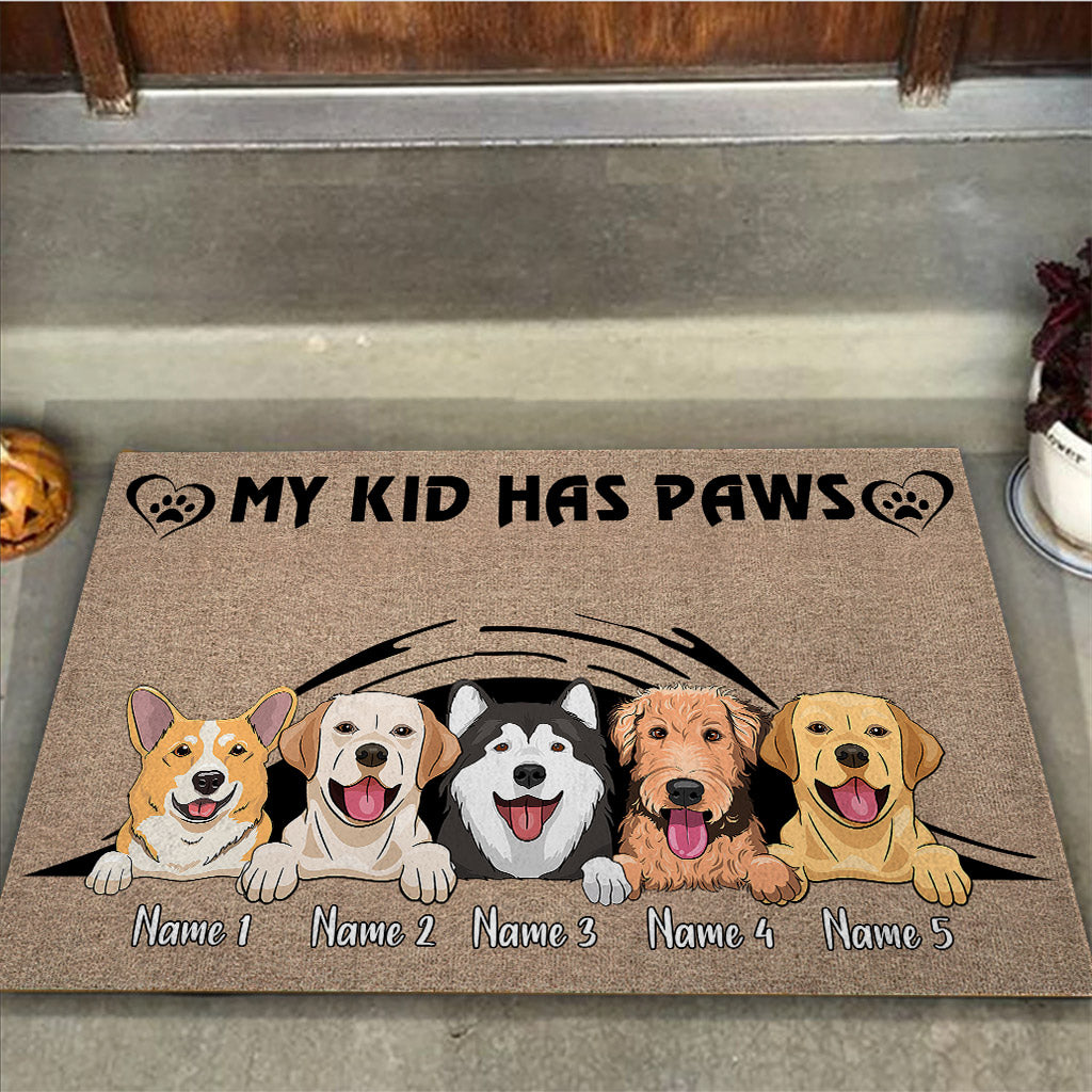 My Kids Have Paws - Personalized Dog Doormat