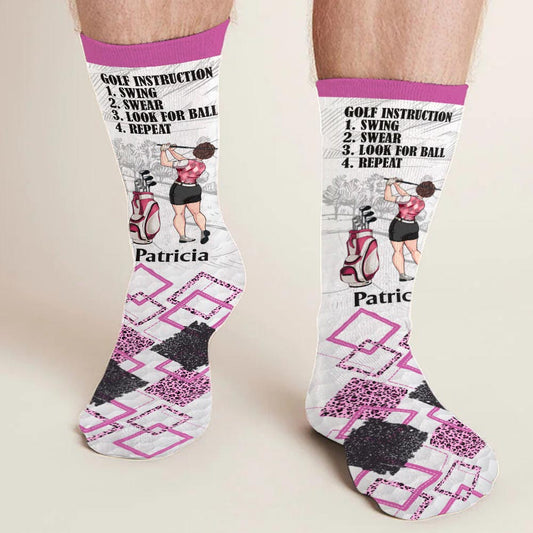 Golf Instruction - Personalized Golf Socks