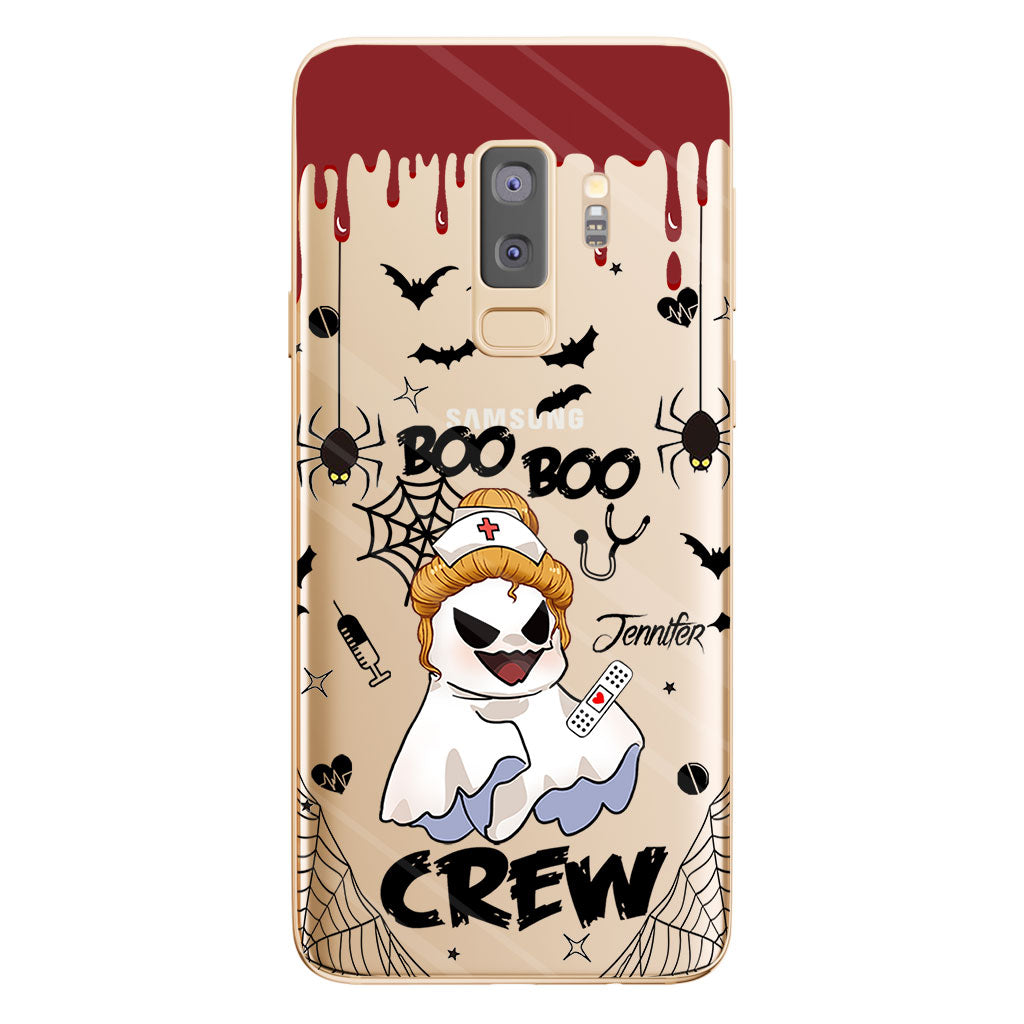 Boo Boo Crew - Personalized Nurse Clear Phone Case