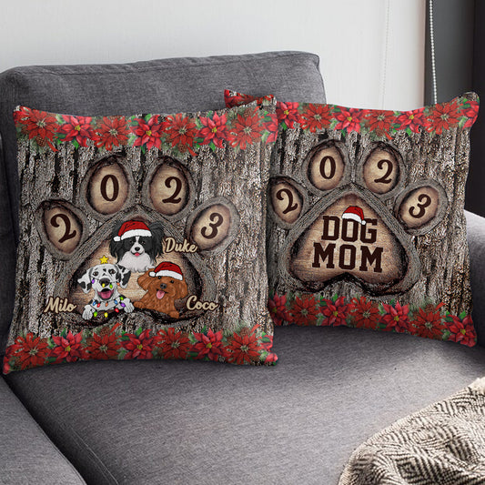 Dog Mom - Personalized Dog Throw Pillow