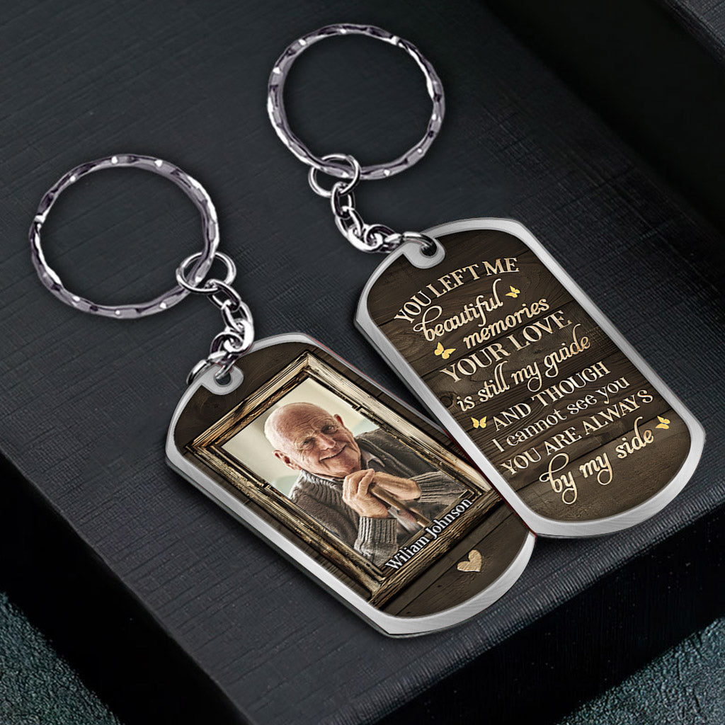 You're Always By My Side - Personalized Memorial Stainless Steel Keychain