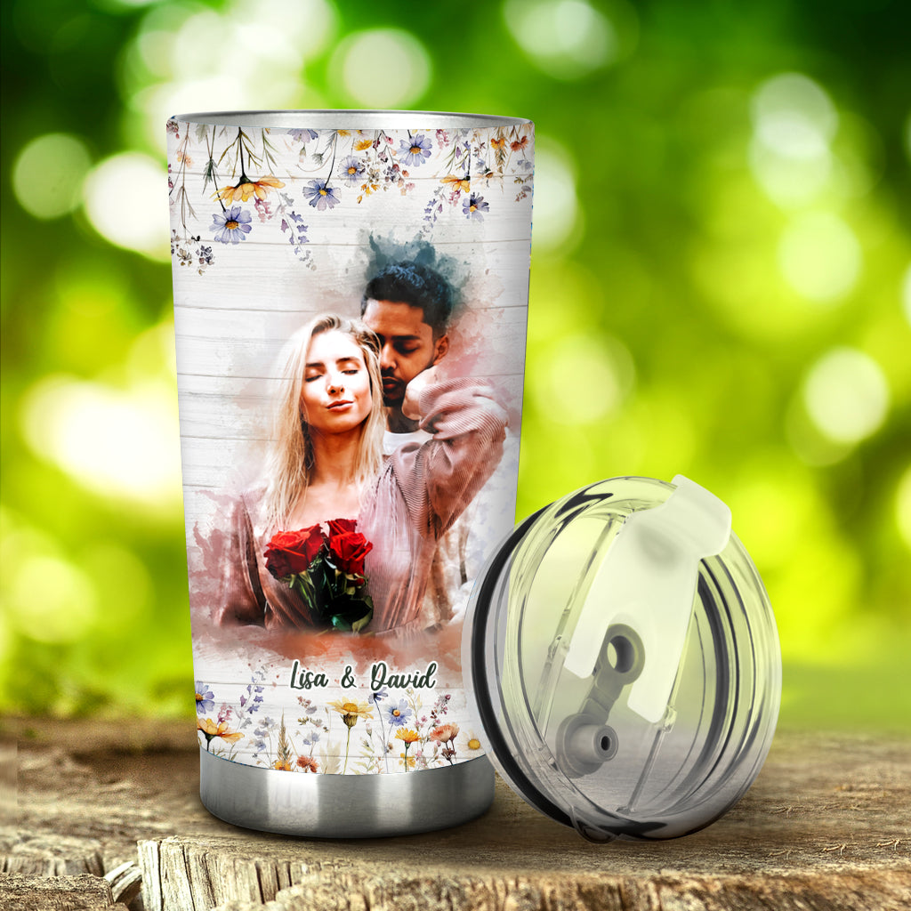 Every Love Story Is Beautiful - Personalized Couple Tumbler