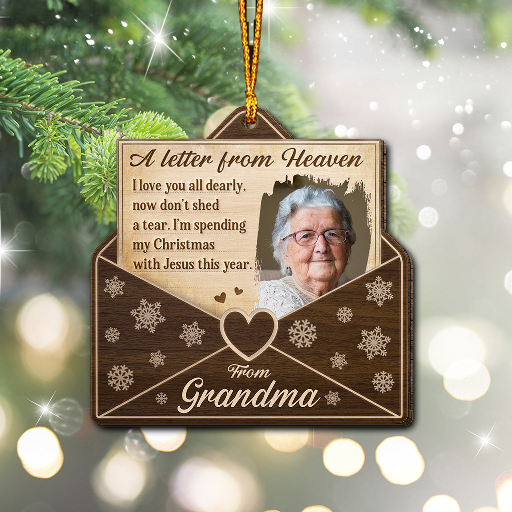 A Letter From Heaven - Personalized Memorial Ornament