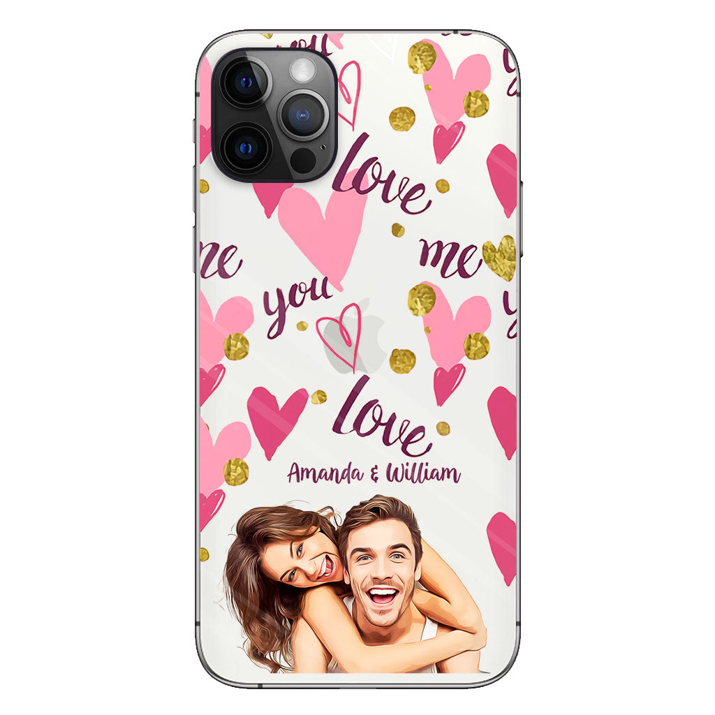 I'm Yours - Personalized Couple Clear Phone Case
